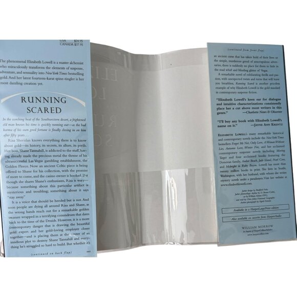 Running Scared Signed First Edition 2002 Elizabeth Lowell HC DJ Thriller Morrow - Picture 6 of 12